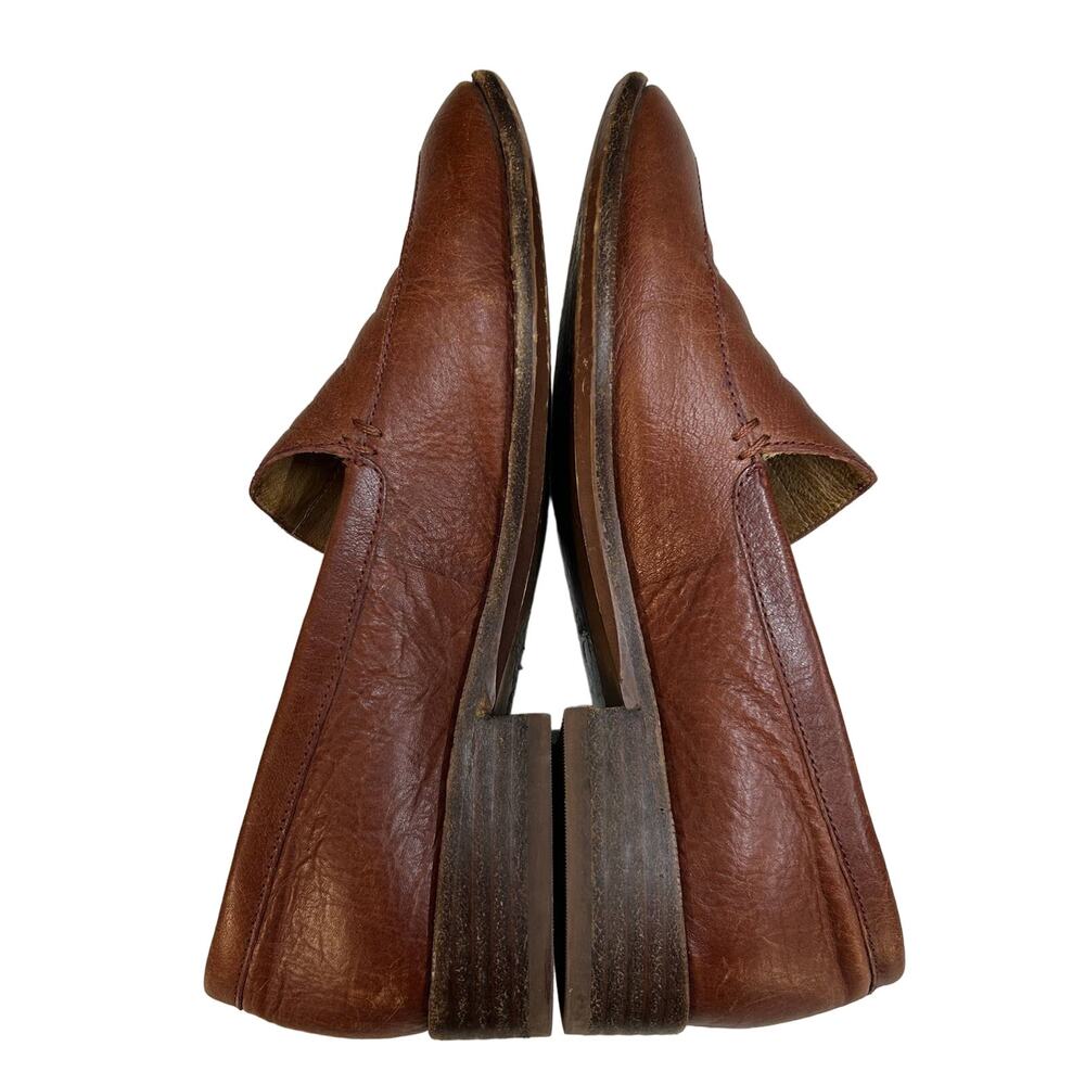 Madewell Francis Loafer Women's 5.5 Brown Leather H2419 Classic Style $148 - Picture 8 of 11